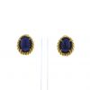 Paire de boucles d'oreilles époque années 70 Tiffany & Co en or jaune et lapis-lazuli - 360 thumbnail