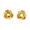 Vintage  earrings for non pierced ears in 14 carats yellow gold - 00pp thumbnail