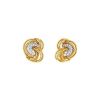 Vintage earrings for non pierced ears in yellow gold,  white gold and diamonds - 00pp thumbnail