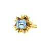 Vintage 1970's ring in yellow gold and aquamarine - 00pp thumbnail