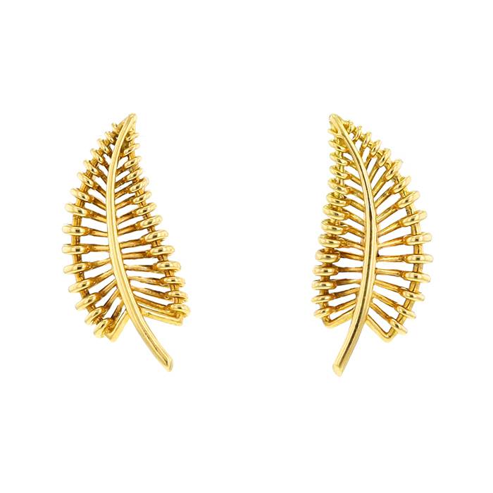 Orecchini a clip Vintage in oro giallo