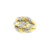 Vintage ring in yellow gold,  white gold and diamonds - 00pp thumbnail