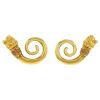 Lalaounis Animal Head earrings for non pierced ears in yellow gold - 00pp thumbnail