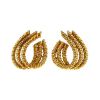 Vintage earrings for non pierced ears in yellow gold - 00pp thumbnail