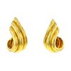 Vintage 1980's earrings for non pierced ears in yellow gold - 00pp thumbnail