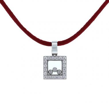 Collana Chopard Happy Diamonds in oro bianco e diamanti