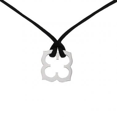 Colgante Cartier Trèfle Gothique en oro blanco