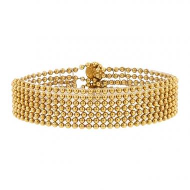 Bracelet souple Cartier Perruque en or jaune