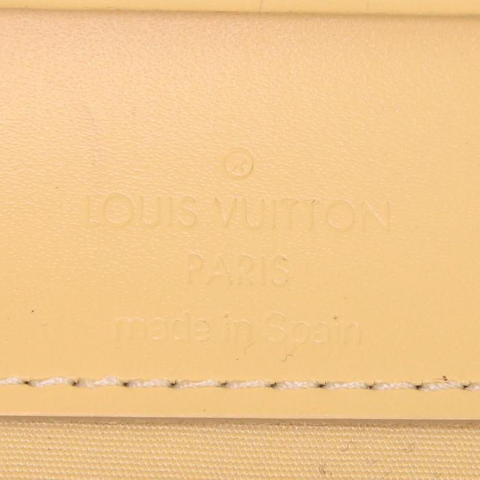 Pochette Louis Vuitton Honfleur in pelle Epi gialla - Detail D3