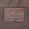 Borsa/pochette Gucci Abbey in tela monogram beige e pelle marrone - Detail D3 thumbnail