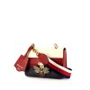 Gucci Queen Margaret shoulder bag in red, cream color and navy blue tricolor leather - 00pp thumbnail
