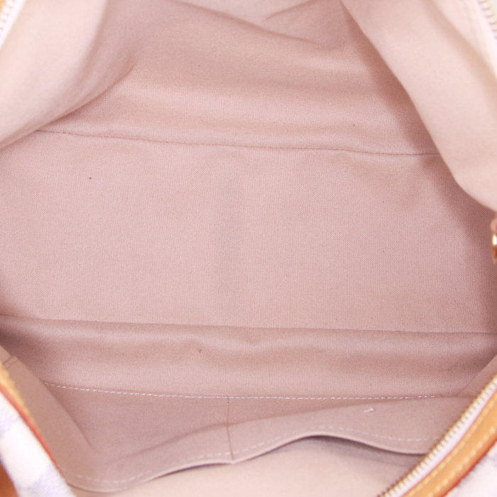 Sac à main Louis Vuitton Stresa en toile monogram azur et cuir naturel - Detail D2