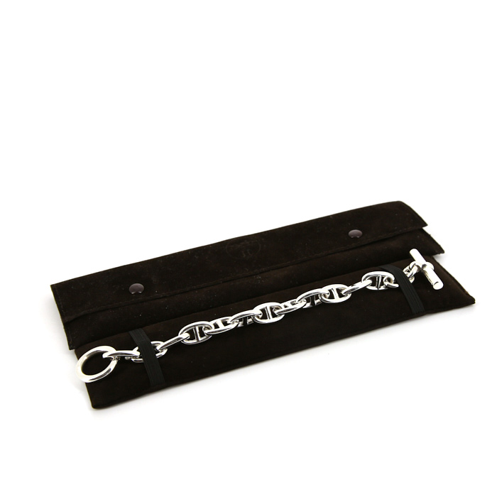 Bracciale Hermes Chaine d'Ancre modello grande in argento - Detail D2