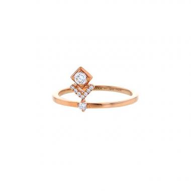 Sortija Messika My Soul en oro rosa y diamantes