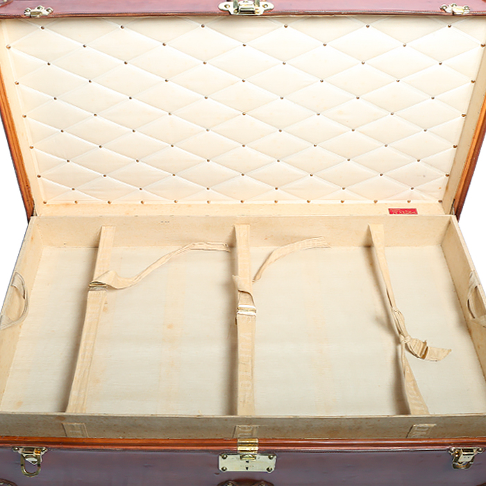 Baul Louis Vuitton Malle Cabine en cuero natural - Detail D2