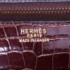 Sac à main Hermes Constance en crocodile marron-fauve - Detail D4 thumbnail