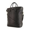 Louis Vuitton shopping bag in black grained leather - 00pp thumbnail