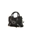 Balenciaga Metallic Edge mini shoulder bag in black leather - 00pp thumbnail