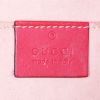 Bolso de mano Gucci Padlock modelo pequeño en lona Monogram marrón y cuero rojo - Detail D3 thumbnail
