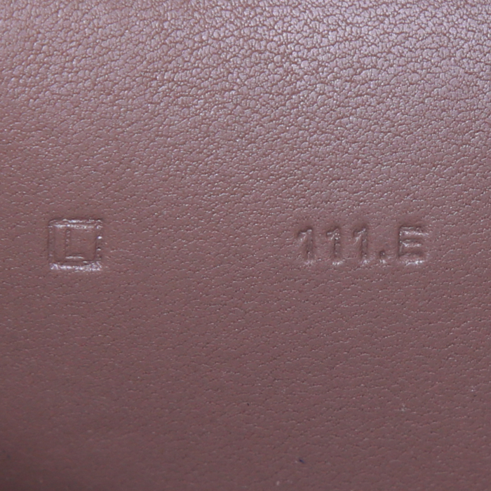 Billetera Hermes Dogon en cuero togo marrón etoupe - Detail D4