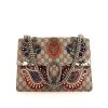 Gucci Dionysus bag worn on the shoulder or carried in the hand in beige monogram canvas and white python - 360 thumbnail