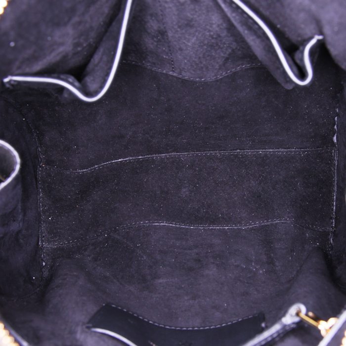 Borsa a tracolla Alexander McQueen Heroine in pelle nera - Detail D3