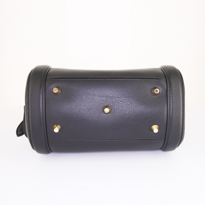 Borsa a tracolla Alexander McQueen Heroine in pelle nera - Detail D5