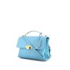 Balenciaga Dix shoulder bag in blue leather - 00pp thumbnail