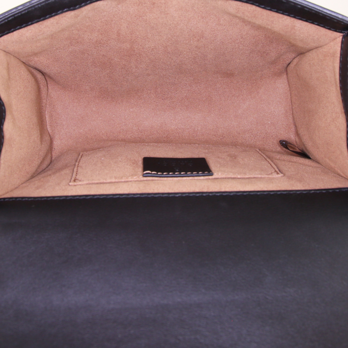Gucci Padlock shoulder bag in black leather - Detail D3