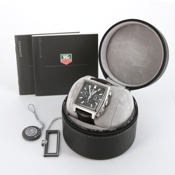TAG Heuer Classic Monaco Automatic Chronograph watch in stainless steel Circa  2000