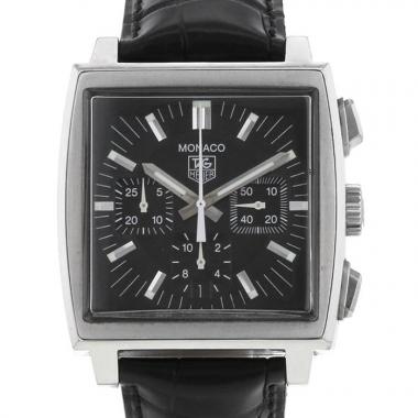 TAG Heuer Classic Monaco Automatic Chronograph watch in stainless steel Circa  2000