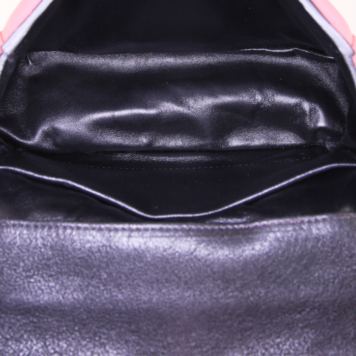 Chloé Elsie shoulder bag in pink leather - Detail D3