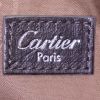 Bolso de mano Cartier Marcello en piel gris y blanca y cuero gris - Detail D3 thumbnail