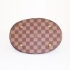 Shopping bag Louis Vuitton Bucket in tela a scacchi marrone e pelle marrone - Detail D4 thumbnail