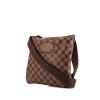 Louis Vuitton Brooklyn shoulder bag in ebene damier canvas and brown canvas - 00pp thumbnail