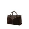 Tod's handbag in brown suede and brown grained leather - 00pp thumbnail