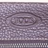 Tod's handbag in brown suede and brown grained leather - Detail D3 thumbnail