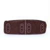 Bolso de mano Tod's en ante marrón y cuero granulado marrón - Detail D4 thumbnail
