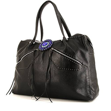 Renaud Pellegrino shopping bag in black leather