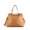 Renaud Pellegrino handbag in brown grained leather - 360 thumbnail