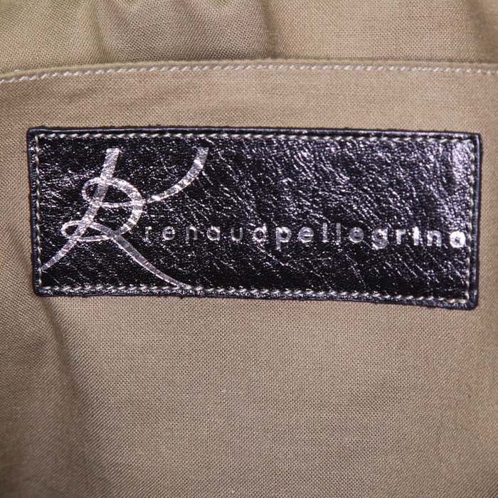 Borsa Renaud Pellegrino in pelle martellata marrone - Detail D3