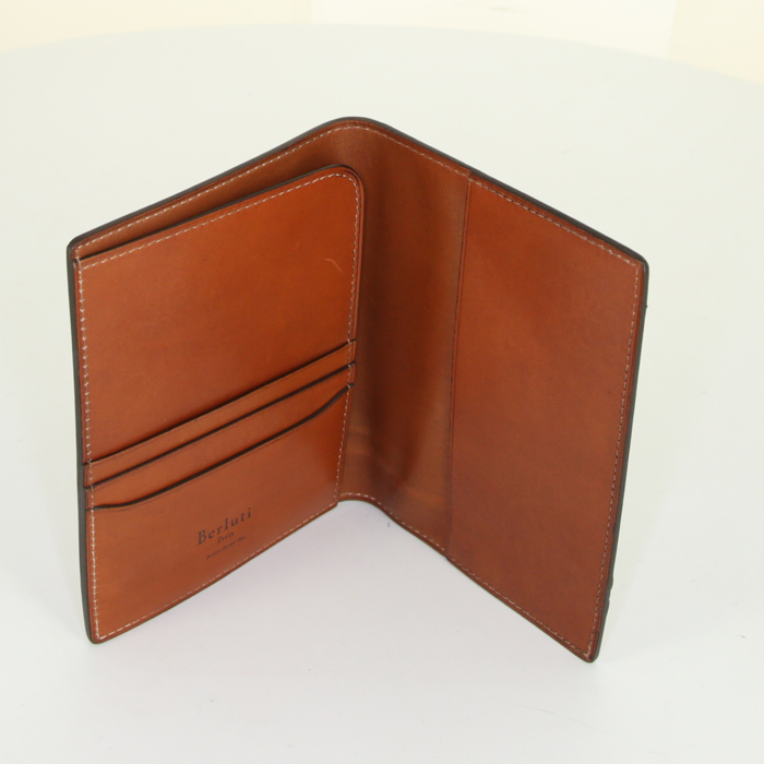 Berluti Gaspard wallet in brown shading leather - Detail D2