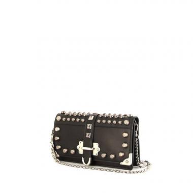 Cahier Crossbody Bag Studded City Calf and Saffiano Leather Mini