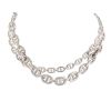 Hermes Chaine d'Ancre linked necklace in silver - 00pp thumbnail