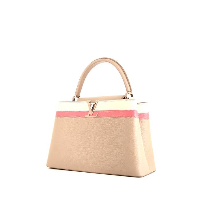 Louis Vuitton - Authenticated Capucines Handbag - Leather Beige Plain for Women, Never Worn, with Tag