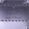 Borsa portadocumenti Louis Vuitton Voyage in tela a scacchi grigia e pelle nera - Detail D4 thumbnail
