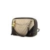 Chanel Camera handbag in grey and black chevron quilted leather - 00pp thumbnail