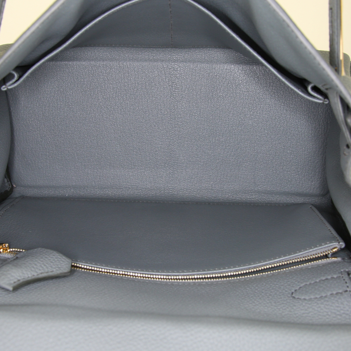 Borsa Hermes Kelly 28 cm in pelle togo verde Amande - Detail D3