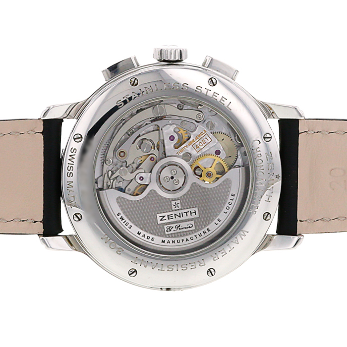 Zenith El Primero-Chronomaster Open watch in stainless steel - Detail D2