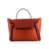 Celine Belt medium model handbag in brown Rouille python and brown leather - 360 thumbnail
